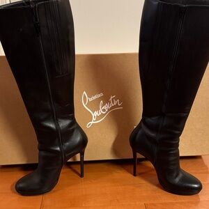 Christian Louboutin Black Heeled Boots